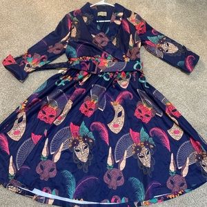 Lindy Bop vintage inspired Mardi Gras dress. Women’s size US 10.